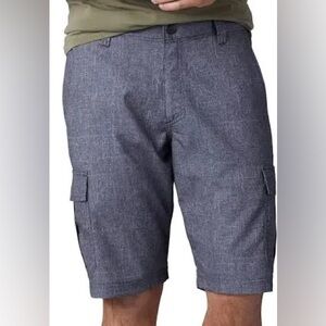 Lee Comfort Stretch Wrinkle Free Heather Grey Cargo Shorts 42 waist NWT